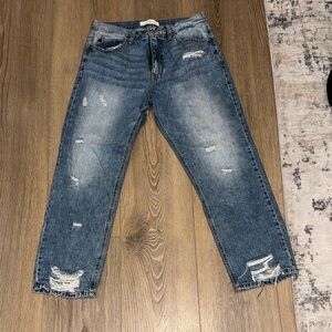 KanCan Relaxed Fit Ripped Denim Jeans